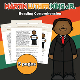Martin Luther King Jr.'s Reading Comprehension & Fill in t