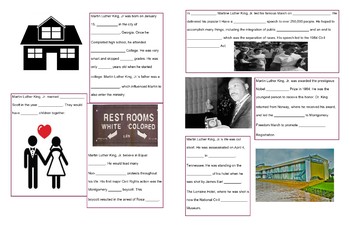 Preview of Martin Luther King, Jr. student handbook as a review! Editable version