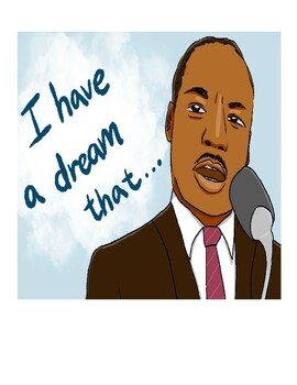 Preview of Martin Luther King Jr. with Illustrated Reading, Questions, and Answer key