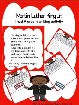 Preview of Martin Luther King Jr. writing activity