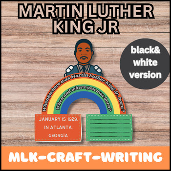 Preview of Martin Luther King Jr. writing and craft flip book activity | MLK | craft