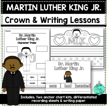 Preview of Martin Luther King Junior Crown and Writing Lessons