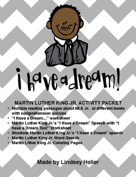 Preview of Martin Luther King Junior Packet