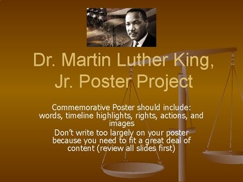Preview of Martin Luther King Lesson Plan: Collaborative Poster Project