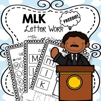 Preview of Martin Luther King Jr. Letter Work {Distance Learning} FREEBIE