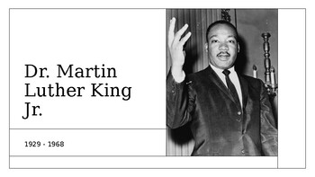 Preview of Martin Luther King - Life & Legacy Powerpoint
