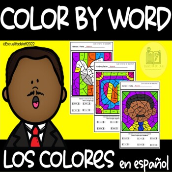 Preview of Martin Luther King  - Los Colores en Español - Black History Month