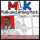 Martin Luther King (MLK) Activities | Color by Number | Wr