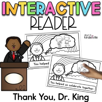 Preview of Martin Luther King MLK Emergent Reader Book: Thank You, Dr. King - 3 Variations