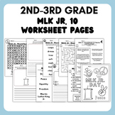 Martin Luther King MLK Jr Activities/worksheet Pages Packe