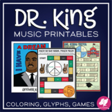 Martin Luther King | MLK Music Activities, Worksheets, & C