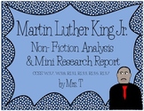Martin Luther King~ Non-Fiction Analysis and Mini Research Report