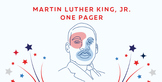Martin Luther King, Jr. One Pager