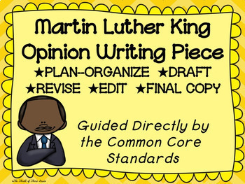 Preview of Martin Luther King Day Opinion Writing Piece Pack--Common Core Aligned