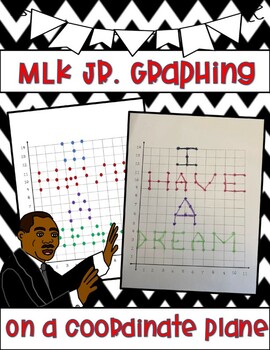 Preview of Martin Luther King Plotting Points on Coordinate Plane Graphing- First Quadrant