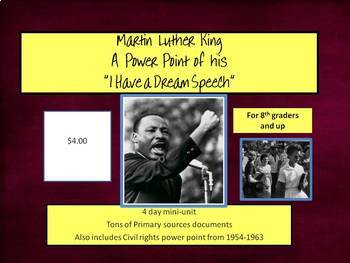 Preview of Martin Luther King- I have a Dream speech