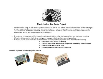 Preview of Martin Luther King Project