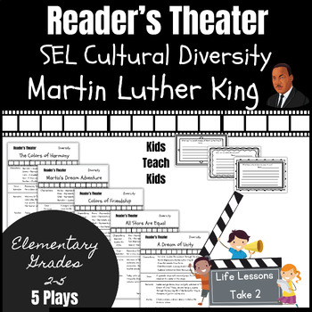Preview of Martin Luther King Readers Theater Scripts SEL Plays to Teach Cultural Diversity