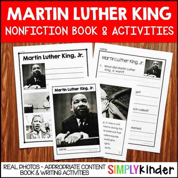 Martin Luther King Jr Book by Simply Kinder | Teachers Pay Teachers