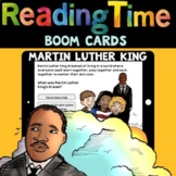 Martin Luther King Reading Comprehenion: Boom Cards