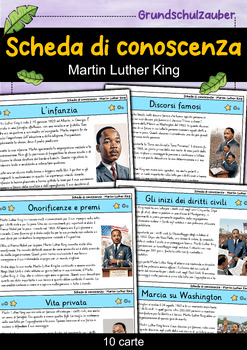 Preview of Martin Luther King - Scheda di conoscenza - Personaggi famosi (Italiano)