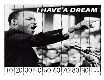 Preview of Dr. Martin Luther King Skip Counting Puzzles