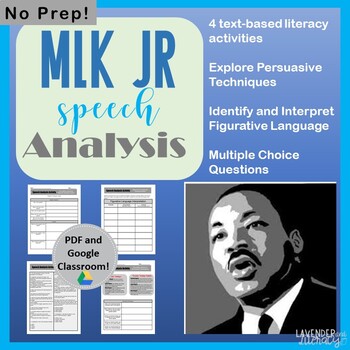 Preview of Martin Luther King Speech Analysis