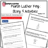 Martin Luther King Story & Activities Gr. 3-5