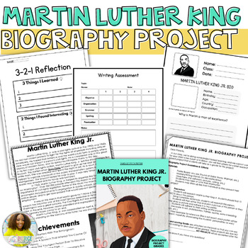 Preview of Martin Luther King Student Biography Project