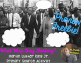 Martin Luther King: What Were They Thinking? PREVIEW FREEBIE