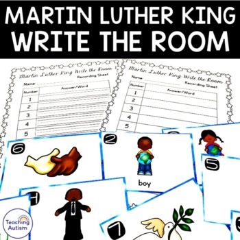 Preview of Martin Luther King Jr Write the Room MLK