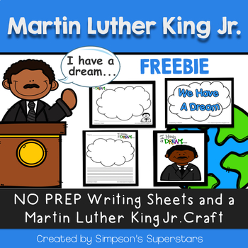 Preview of Martin Luther King Writing and Craft FREEBIE
