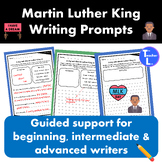 Martin Luther King Day Writing Prompts with Word Bank 2nd 