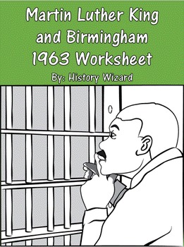 Preview of Martin Luther King and Birmingham 1963 Worksheet