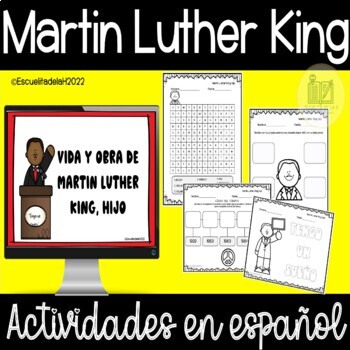 Preview of Martin Luther King en Español - Actividades en Español - Black History Month