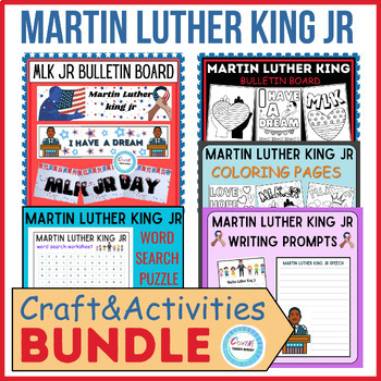 Preview of Martin Luther King jr Activities&craft BUNDLE,Black History Month Project