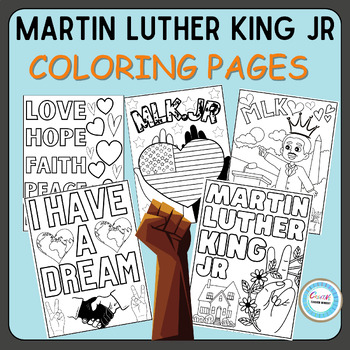 Preview of Martin Luther King jr Coloring Pages, Craft&Activities, MLK Kindergarten