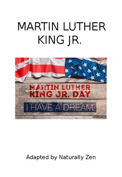 Preview of Martin Luther King jr. Day Adapted Book (Editable) / Black History Month