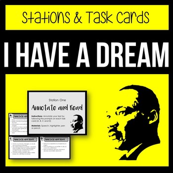 Preview of Martin Luther King's - I Have A Dream Stations