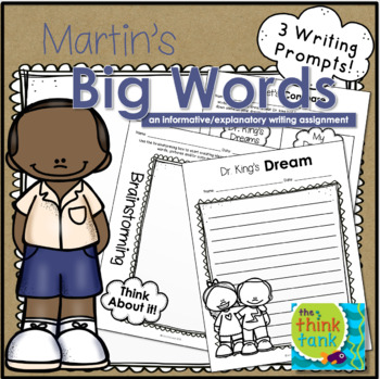Preview of Martin Luther King's Big Words | Informative and Explanatory Writing