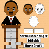 Martin Luther Kings Jr. Activities Name Craft MLK Bulletin