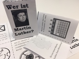 Martin Luther (Reformation) Foldable Mini Book - English a