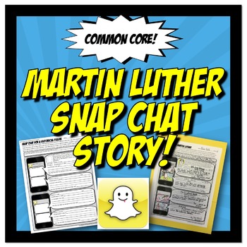 Preview of Martin Luther Snap Chat Story: Protestant Reformation Activity Worksheet