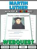 Martin Luther - Webquest with Key (Google Doc Included)