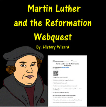 Preview of Martin Luther and the Reformation Webquest