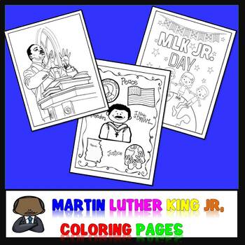 Martin Luther king Jr coloring pages MLK kindergarten No prep prek ...