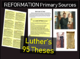 Martin Luther's 95 Theses Primary Source Document with Gui