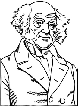 Preview of Martin Van Buren  4 PDFs  poster print and color 14x19, 21x28, 28x37, 35x47