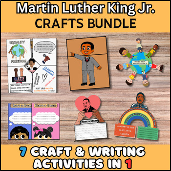 Preview of Martin luther king bundle | Craft and writing bundle activity |Craft and writing