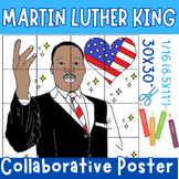 Martin Luther king jr Collaborative Poster Art, French MLK